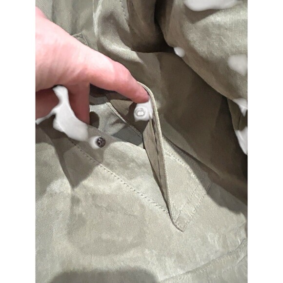 Vtg 90s Fieldmaster Jacket Mens Med Tan Barn Chore Coat Quilt Down Lined Leather - Picture 4 of 16